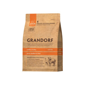 Grandorf granule pro psy Junior Medium & Maxi - Jehně a krocan 1kg