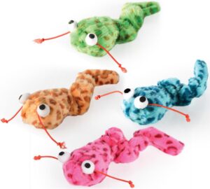 Plyšový červík pro kočky