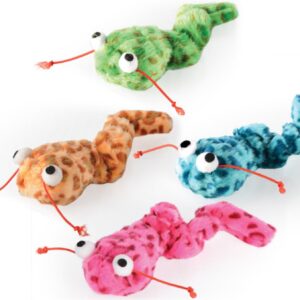 Plyšový červík pro kočky