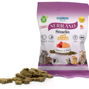 Serrano Snack Cat AntiHairball Salmon & Tuna 50 g