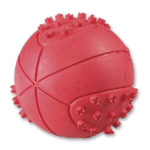 Hračky pro psy - červený míček TG dutý, pískací, průměr 6cm