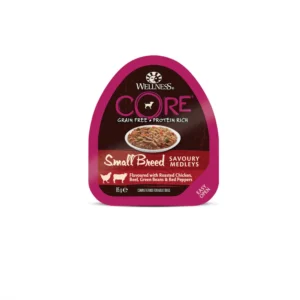 Konz.Wellness Core Dog SB Sav.Med. kure,hovezi,zel.fazolky&cerv,pepr 85g