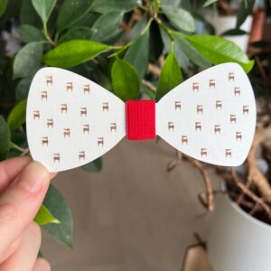 Vsepropejska Vánoční motýlek pro psa na obojek Rozměr (cm): 12, Typ: Motýlek 5