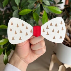 Vsepropejska Vánoční motýlek pro psa na obojek Rozměr (cm): 12, Typ: Motýlek 2