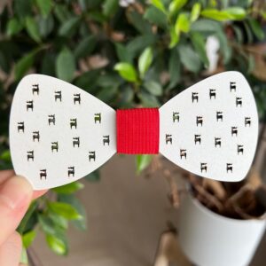 Vsepropejska Vánoční motýlek pro psa na obojek Rozměr (cm): 12, Typ: Motýlek 1