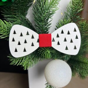 Vsepropejska Vánoční motýlek pro psa na obojek Rozměr (cm): 12, Typ: Motýlek 9