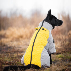 Vsepropejska Plex zimní bunda pro psa Barva: Žlutá, Délka zad (cm): 61, Obvod hrudníku: 70 – 78 cm