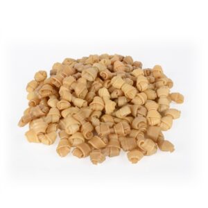 Uzel z bůvolí kůže, krmivo pro psy, 7cm, balení 100ks