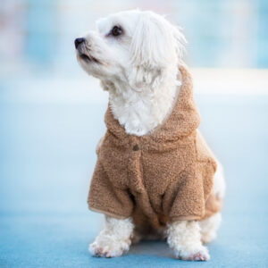 Vsepropejska Simon mikina pro psa s kapucí Barva: Béžová, Délka zad (cm): 24, Obvod hrudníku: 36 – 40 cm