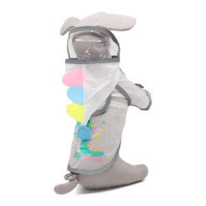 Vsepropejska Silva pláštěnka pro psa Barva: Bílá, Délka zad (cm): 38, Obvod hrudníku: 44 – 48 cm