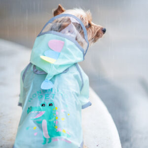 Vsepropejska Silva pláštěnka pro psa Barva: Zelená, Délka zad (cm): 26, Obvod hrudníku: 30 – 34 cm