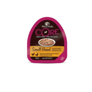 Wellness CORE Small Breed Savoury Medleys Flavoured with Roasted Chicken, Duck, Peas & Carrots 85g