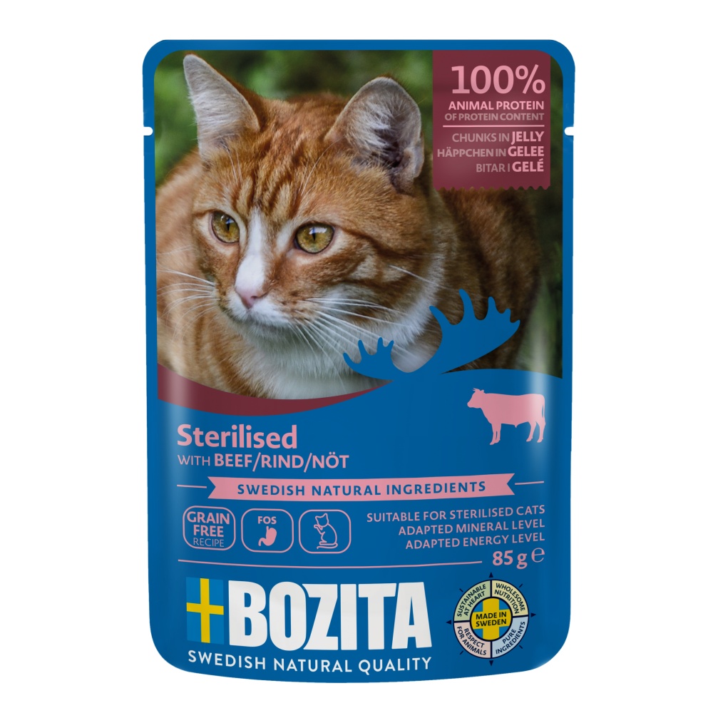 Bozita Sterilised hovězí v želé 85 g Bozita Sterilised hovězí v želé 85 g