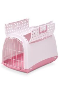 Přepravka pro kočky a psy Cabrio Růžová IMAC