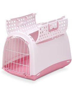 Přepravka pro kočky a psy Cabrio Růžová IMAC