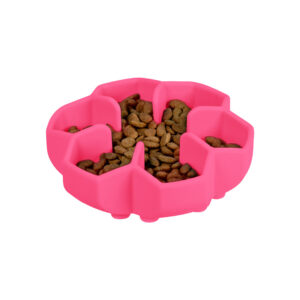 WAUDOG miska silikonová zpomalovací 450ml růžová