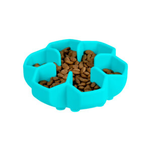 WAUDOG miska silikonová zpomalovací 450ml tyrkysová