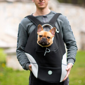 Vsepropejska Trend batoh pro psa | do 10 Kg Barva: Černá, Dle váhy psa: do 3 kg