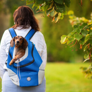 Vsepropejska Trend batoh pro psa | do 10 Kg Barva: Modrá, Dle váhy psa: do 3 kg