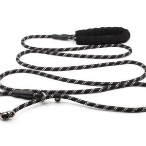 Nylonové vodítko pro psa | 128 cm Barva: Černá, Délka vodítka: 200 cm