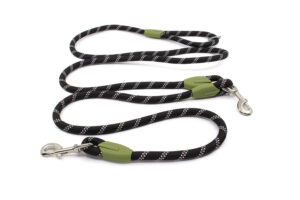 Vsepropejska Lasky přepínací vodítko pro psa | 270 cm Barva: Černá, Délka vodítka: 230 cm