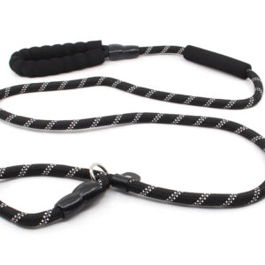 Nylonové vodítko pro psa | 128 cm Barva: Černá, Šířka vodítka: 0,8 cm