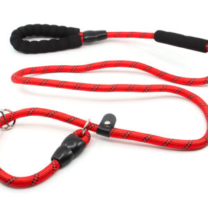 Nylonové vodítko pro psa | 128 cm Barva: Červená, Šířka vodítka: 1,2 cm