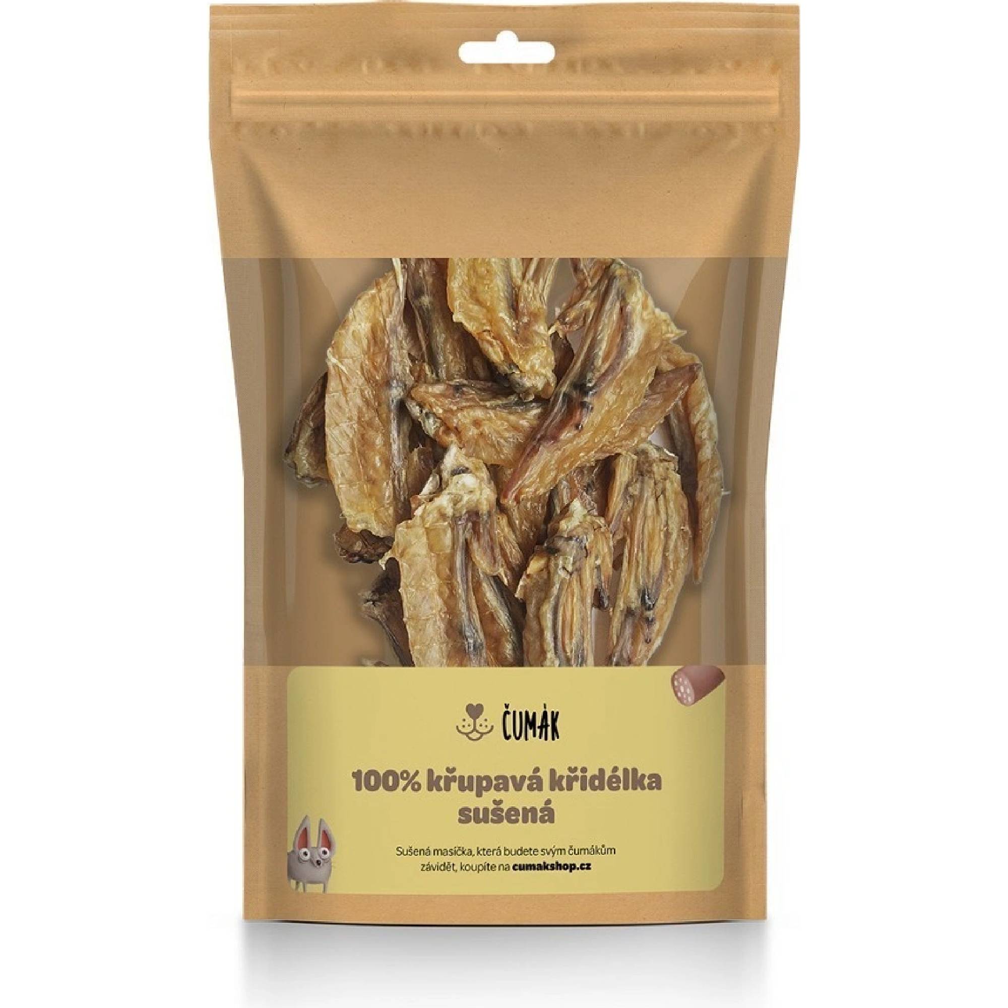 Čumák kuřecí křidélka sušená 50 g Čumák kuřecí křidélka sušená 50 g