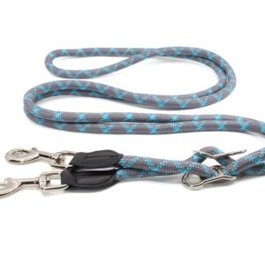 Nylonové vodítko pro psa | 128 cm Barva: Modrá, Šířka vodítka: 0,8 cm