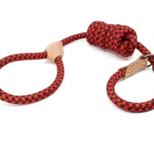 Vsepropejska Kid vodítko pro psa 2 v 1 | 160 cm Barva: Červená, Délka vodítka: 160 cm