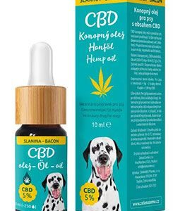 CBD olej pro psy 5%, příchuť slanina 10ml