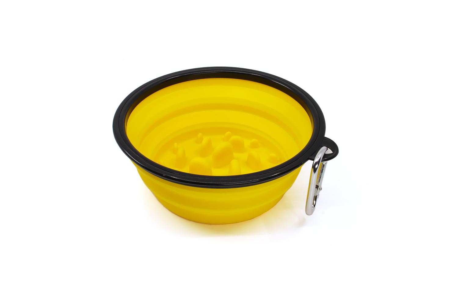 Vsepropejska Sil protihltací cestovní miska pro psa Barva: Žlutá Vsepropejska Sil protihltací cestovní miska pro psa Barva: Žlutá