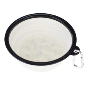 Vsepropejska Sil protihltací cestovní miska pro psa Barva: Bílá