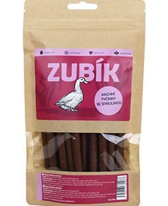 JOPOPET Pochoutka ZUBÍK Kachní tyčinky se spirulinou 200g