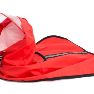 Vsepropejska Zika pláštěnka pro psa Barva: Červená, Délka zad (cm): 32, Obvod hrudníku: 42 – 46 cm