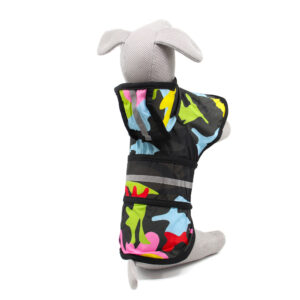 Vsepropejska Zidan pláštěnka pro psa Barva: Černá, Délka zad (cm): 47, Obvod hrudníku: 50 – 60 cm