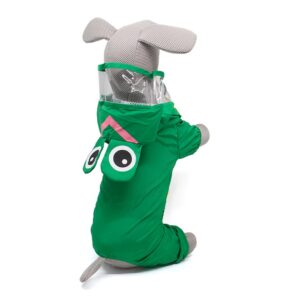 Vsepropejska Zambi pláštěnka pro psa Barva: Zelená, Délka zad (cm): 27, Obvod hrudníku: 32 – 36 cm