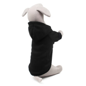 Vsepropejska Zigi černá mikina pro psa Barva: Černá, Délka zad (cm): 20, Obvod hrudníku: 33 – 39 cm