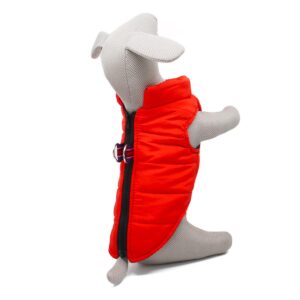 Vsepropejska Color-rainy obleček pro psa na zip Barva: Červená, Délka zad (cm): 29, Obvod hrudníku: 36 – 40 cm