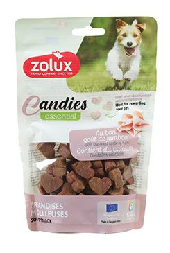 Pochoutka pes CANDIES Mini srdíčka vápník 150g Zolux Pochoutka pes CANDIES Mini srdíčka vápník 150g Zolux