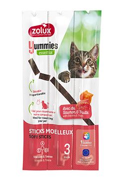 Pochoutka kočka YUMMIES losos a pstruh 3ks Zolux Pochoutka kočka YUMMIES losos a pstruh 3ks Zolux