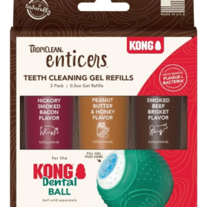 TropiClean Enticers čistící gel na zuby pro psy se 3 příchutěmi