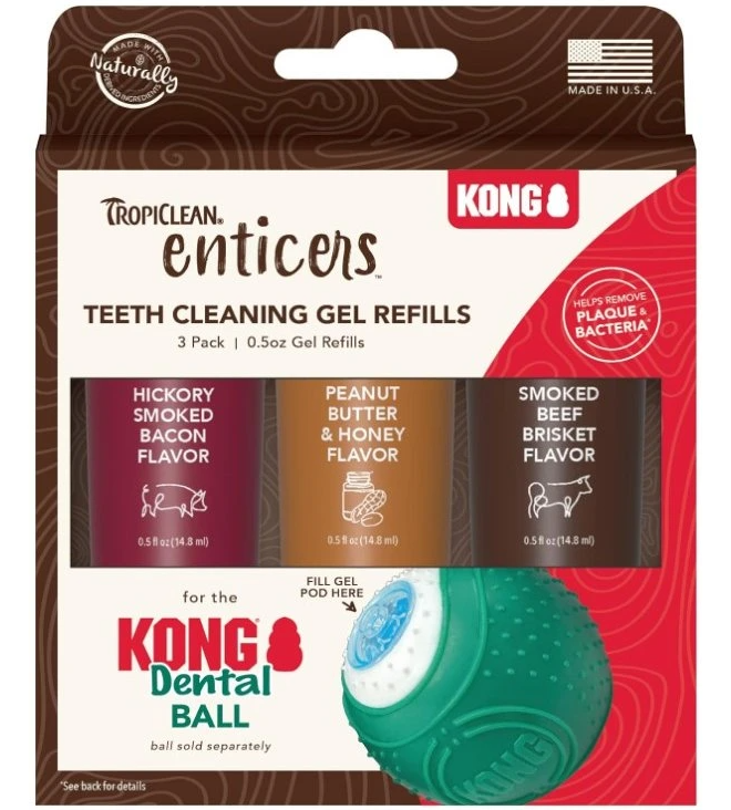 TropiClean Enticers čistící gel na zuby pro psy se 3 příchutěmi TropiClean Enticers čistící gel na zuby pro psy se 3 příchutěmi