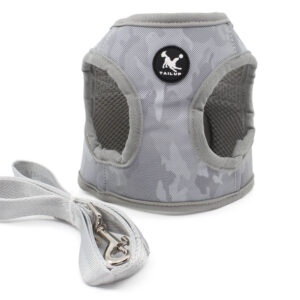 Vsepropejska Zumo reflexní postroj pro psa s vodítkem Barva: Šedá, Obvod hrudníku: 39 – 41 cm