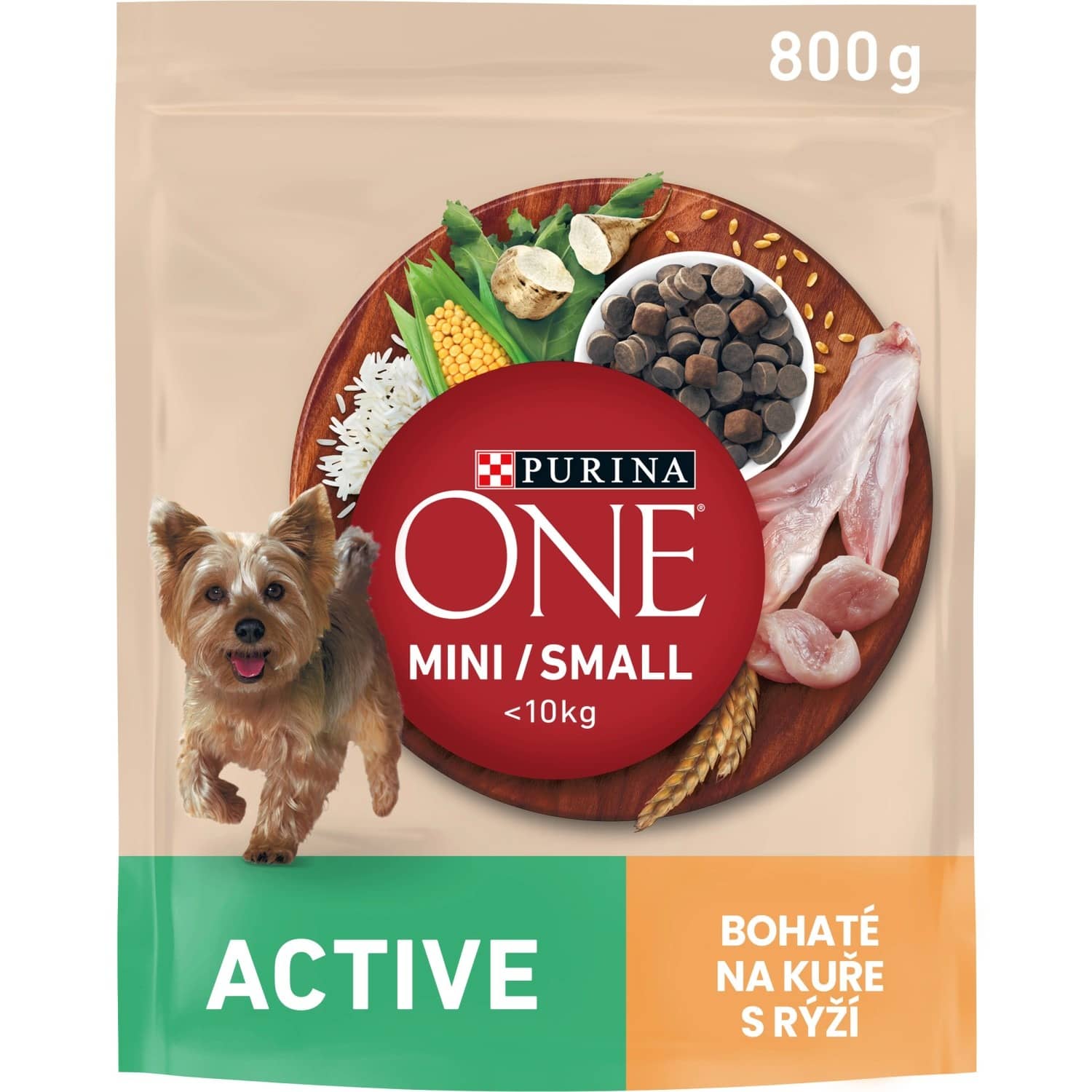 Purina ONE Mini Active kuře rýže 0,8 kg Purina ONE Mini Active kuře rýže 0,8 kg
