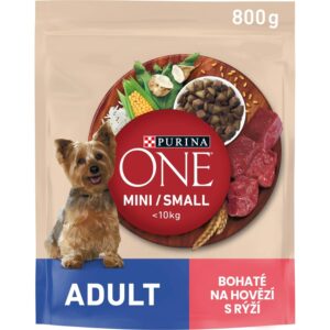 Purina ONE Mini Purina One Mini/Small Dog Adult hovězí s rýží 800g
