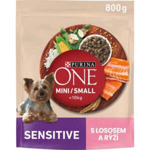 Purina ONE Mini Purina One Mini/Small Dog Sensitive losos s rýží 800g