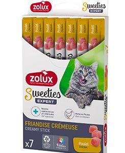 Pochoutka kočka SWEETIES kuře 7ks Zolux