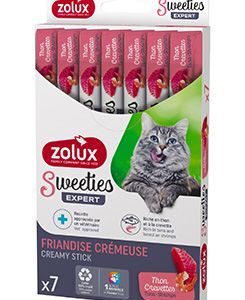 Pochoutka kočka SWEETIES tuňák a krevety 7ks Zolux