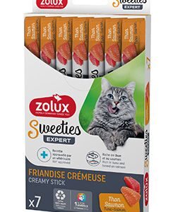 Pochoutka kočka SWEETIES tuňák a losos 7ks Zolux